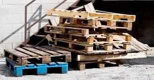 UK and Euro wooden pallets collected and recycled for sustainable waste management and timber reuse