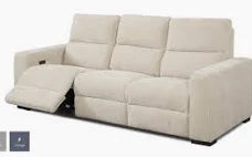 Reclining 3 seater sofa being collected for recycling service