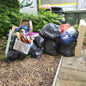 Mini skip waste container with 2 cubic yards capacity and 150kg limit for household and light commercial refuse